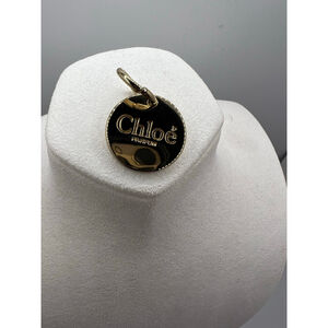 Women's Chloé Gold & Black Charm Pendant One Size